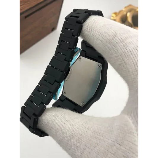 Black & White Aura Watch – Premium Lightweight Fiber with box