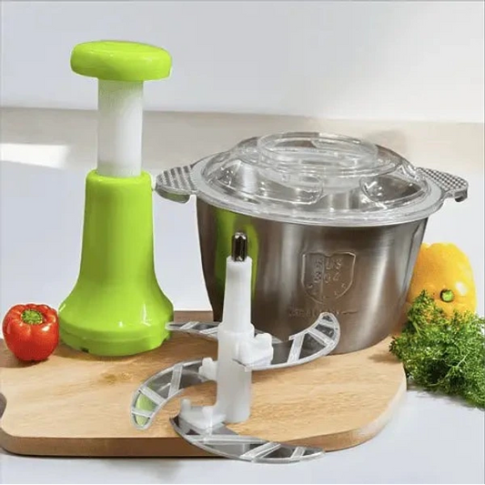 2L Stainless Steel Manual Food Chopper
